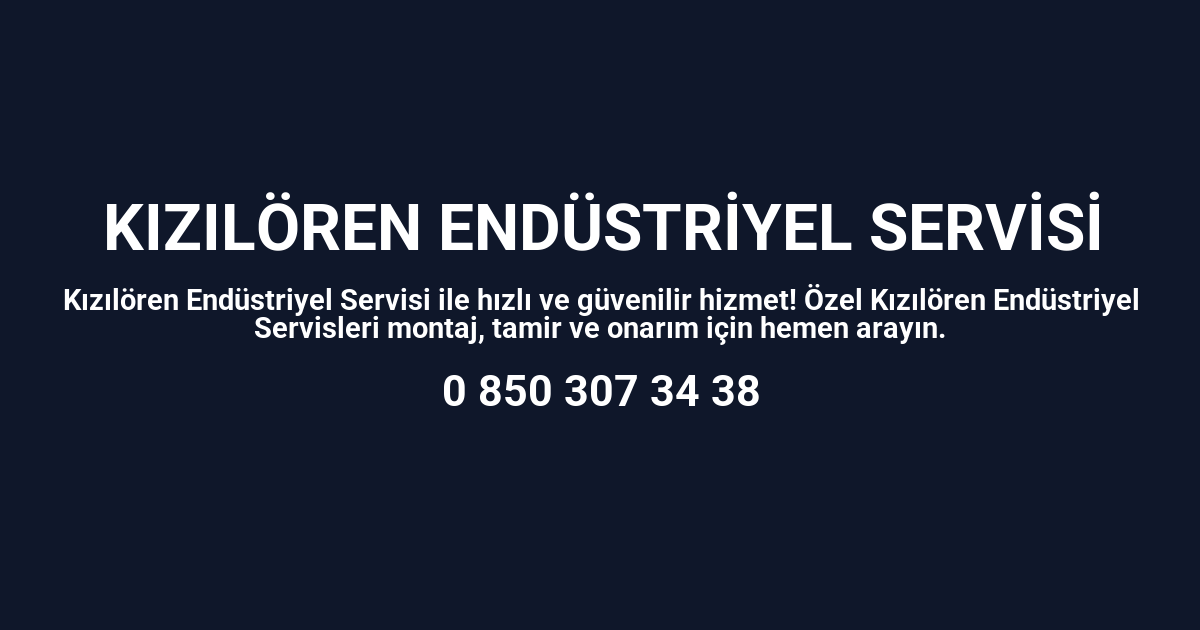 Kızılören Endüstriyel Servisi